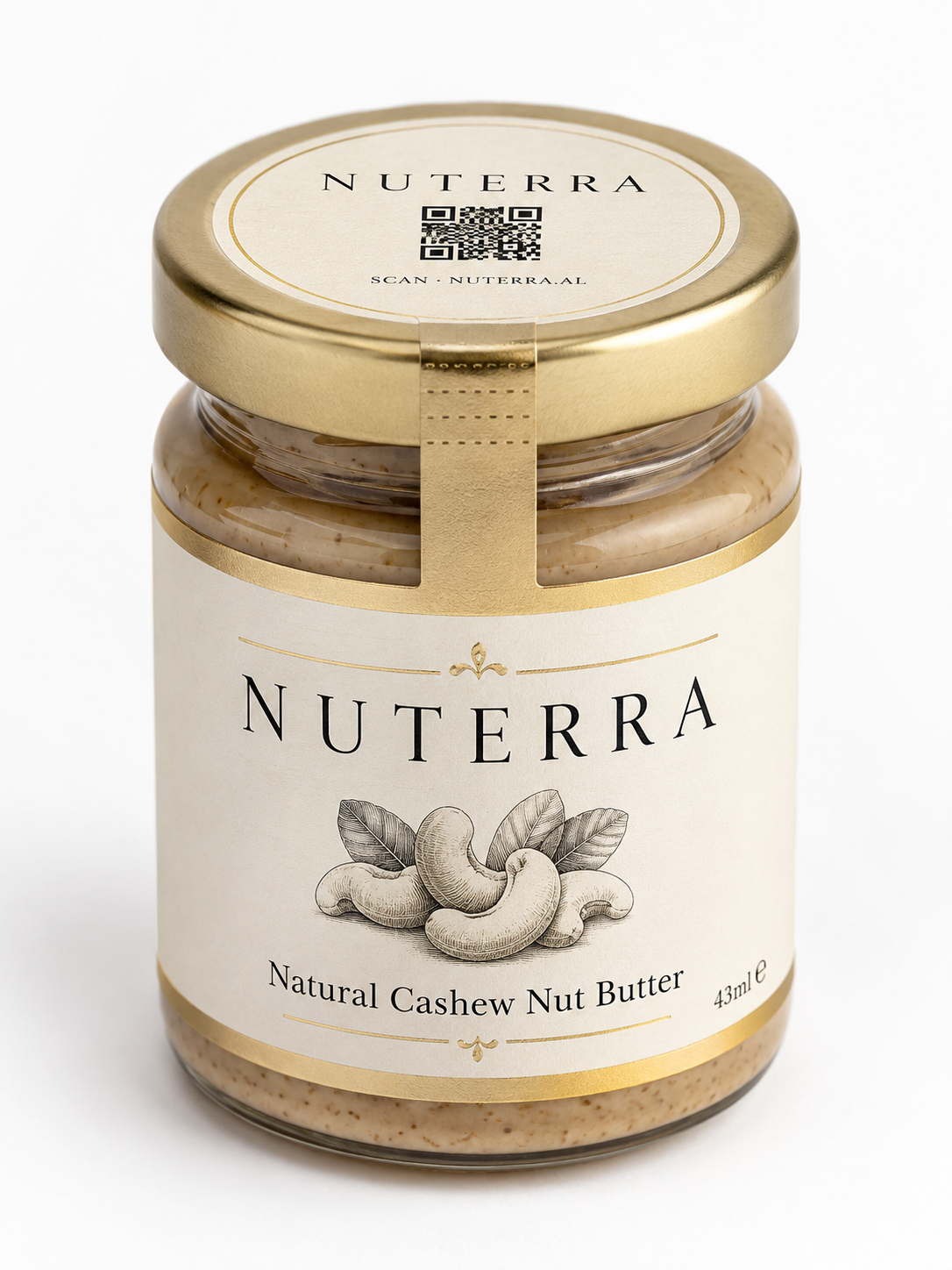 NUTERRA Natural Cashew Nut Butter jar