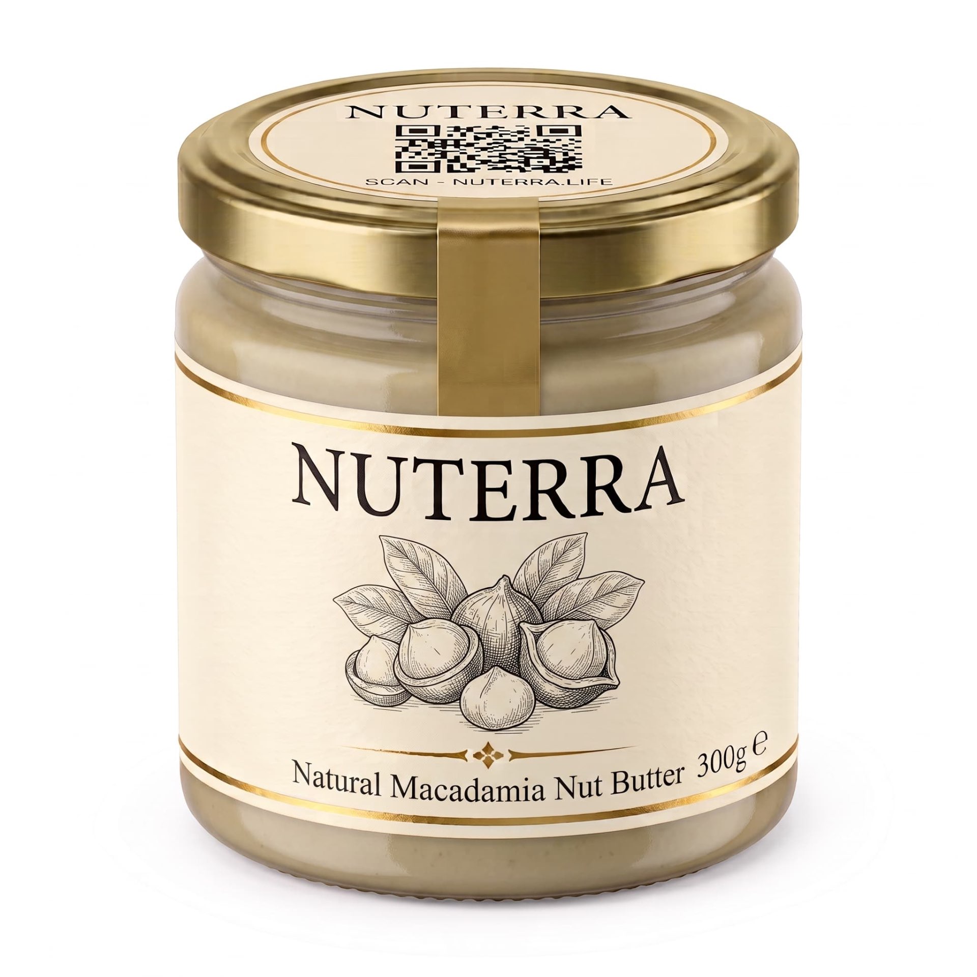NUTERRA Smooth Macadamia 300g nut butter